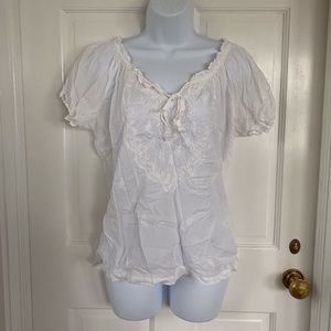 La Cera Smocked Blouse